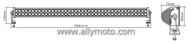 240W LED Light Bar 2049